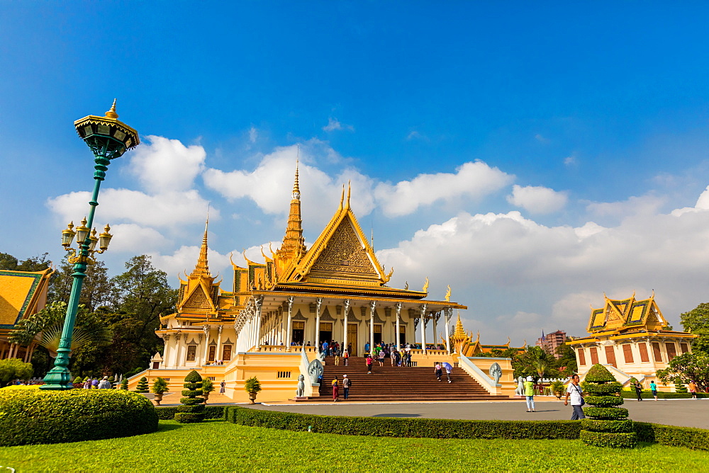 Temples at the Royal Palace in Phnom Penh, Cambodia, Indochina, Southeast Asia, Asia