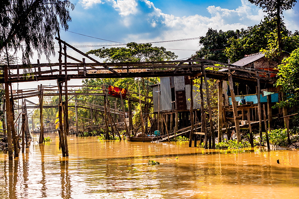 Village life on the Mekong Delta, Vietnam, Indochina, Southeast Asia, Asia