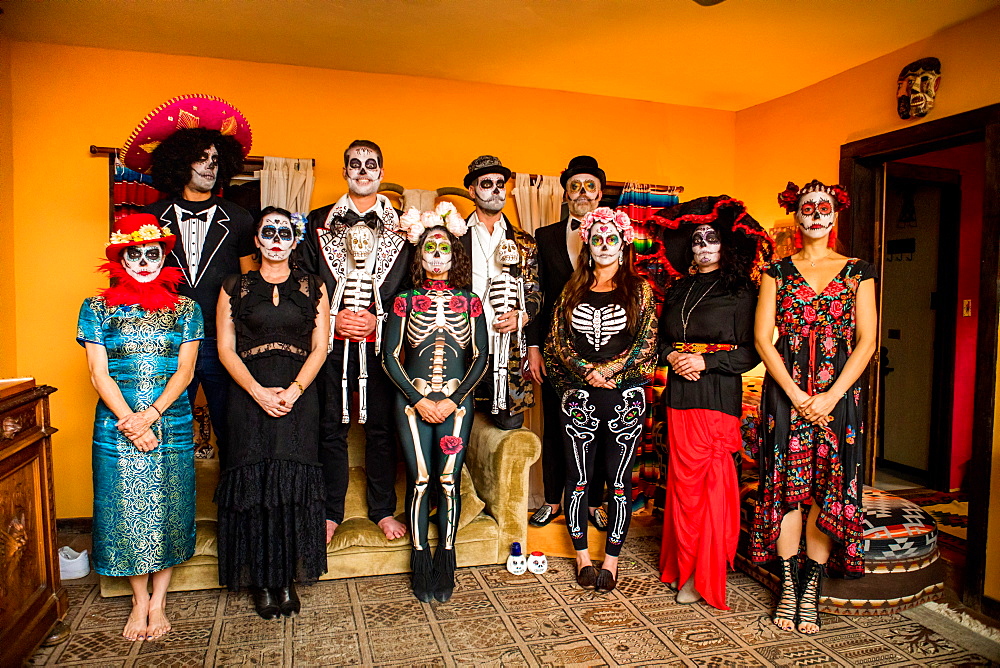 Day of the Dead celebration in the desert, California, United States of America, North America