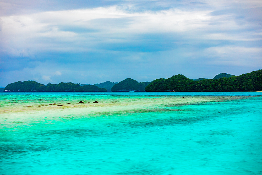 View of Koror's rock islands, Koror Island, Palau, Micronesia, Pacific