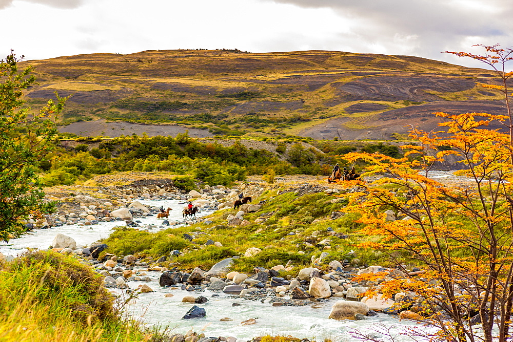 Beautiful scenery in Torres del Paine National Park, Patagonia, Chile, South America