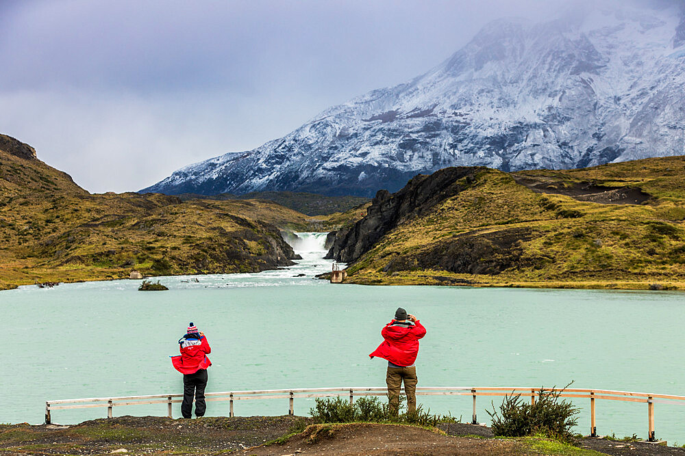 Enjoying the peaceful and beautiful scenery of Torres del Paine National Park, Patagonia, Chile, South America