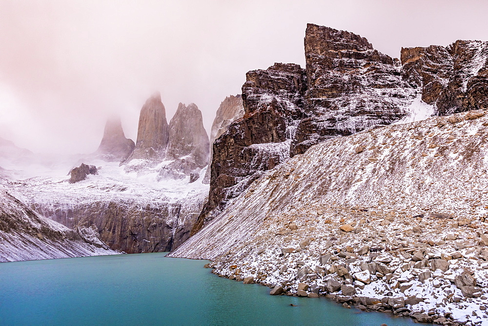 Stunning scenery of Glacial Lakes in Patagonia, Chile, South America