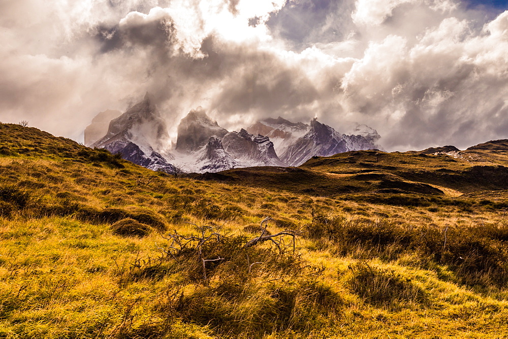 Beautiful scenery in Torres del Paine National Park, Patagonia, Chile, South America