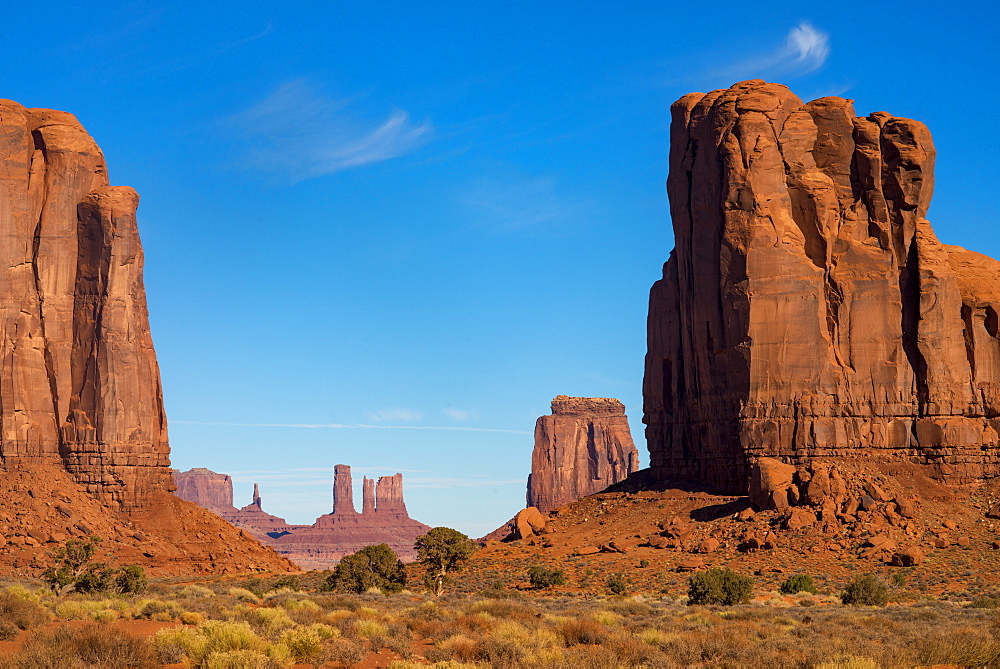 The Monument Valley Navajo Tribal Park, Arizona, United States of America, North America