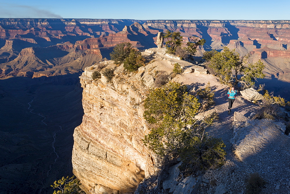 Sunset from the south rim of the Grand Canyon at Shoshone Point, UNESCO World Heritage Site, Arizona, United States of America, North America