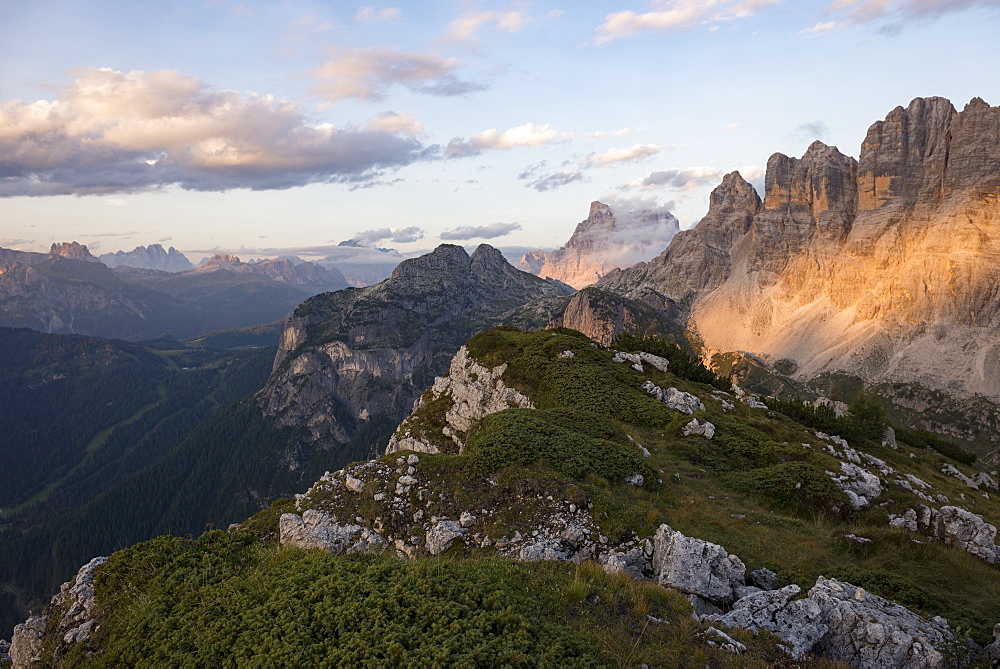 Monte Civetta in Dolomites range near Rifugio Tissi near the Alta Via 1 trail, Belluno, Veneto, Italy, Europe