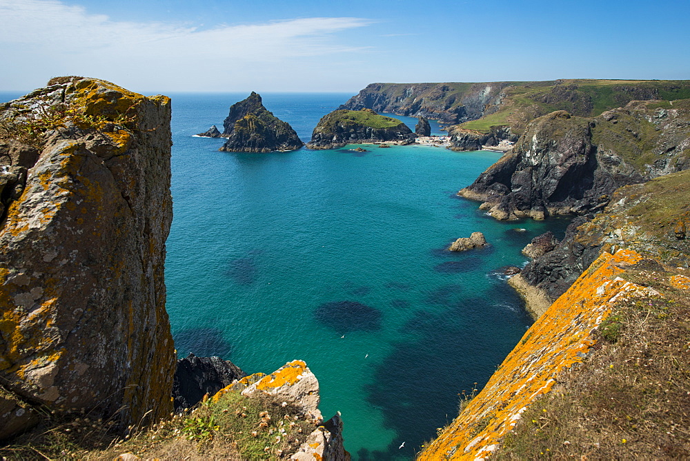 Kynance Cove on the Lizard Peninsula, Cornwall, England, United Kingdom, Europe