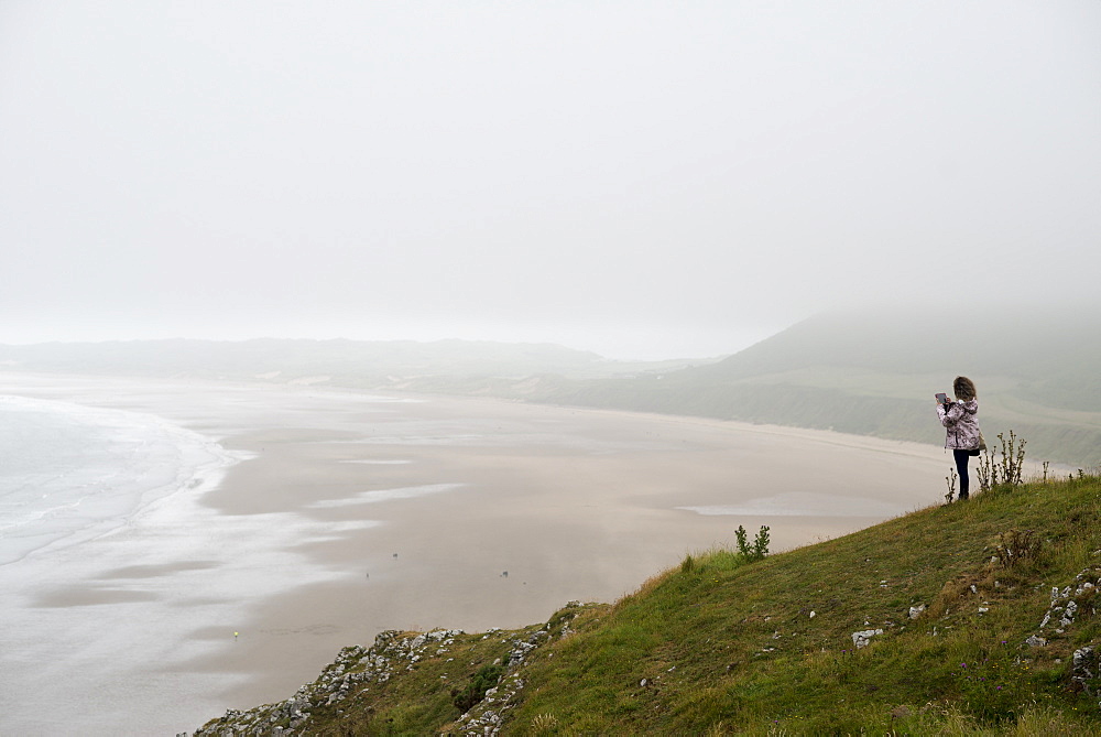 Rhossili Bay on The Gower in South Wales, United Kingdom, Europe