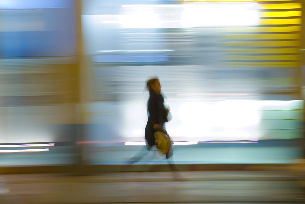 Pedestrian on Regent Street in London, England, United Kingdom, Europe