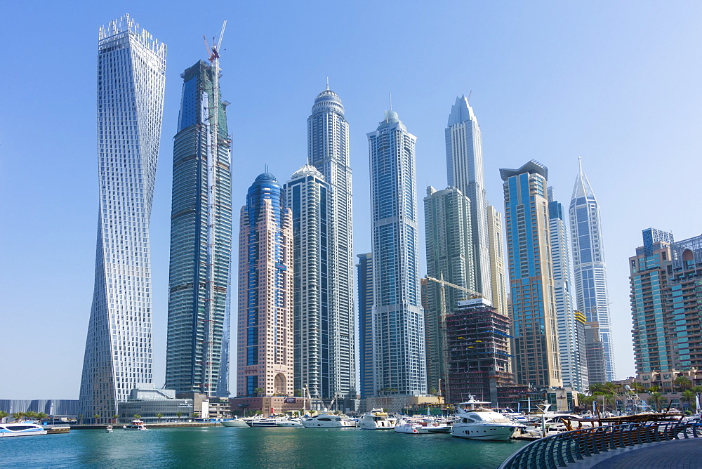 Skyscrapers, Dubai Marina, Dubai, United Arab Emirates, Middle East