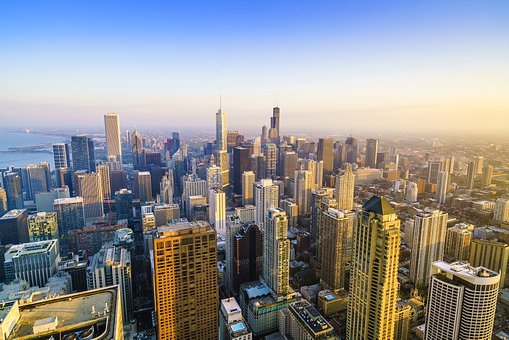 City skyline, Chicago, Illinois, United States of America, North America