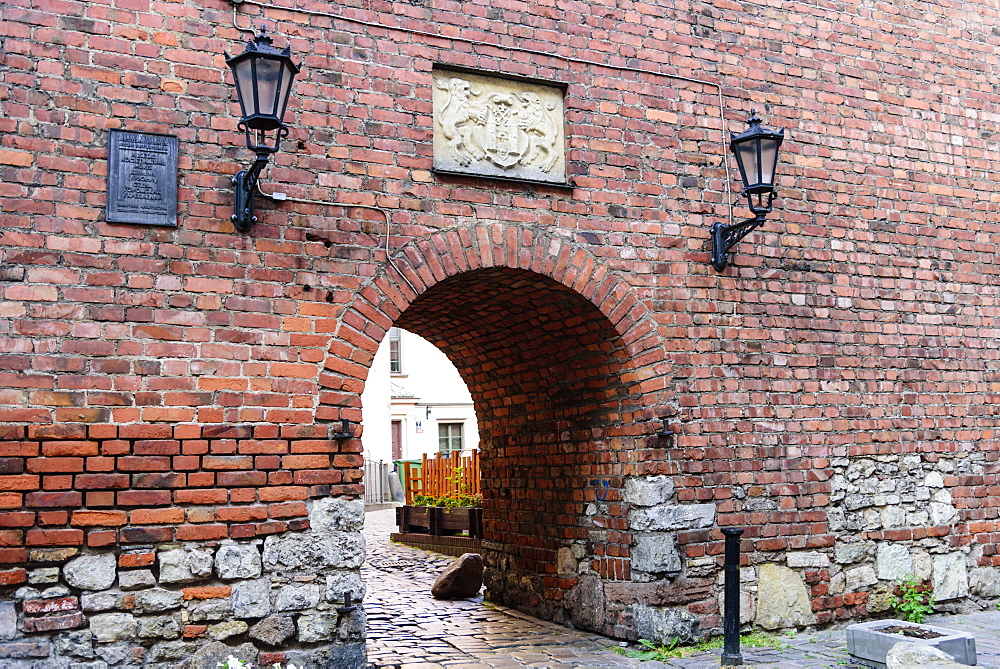 Original Old Town Wall gate, UNESCO World Heritage Site, Riga, Latvia, Europe