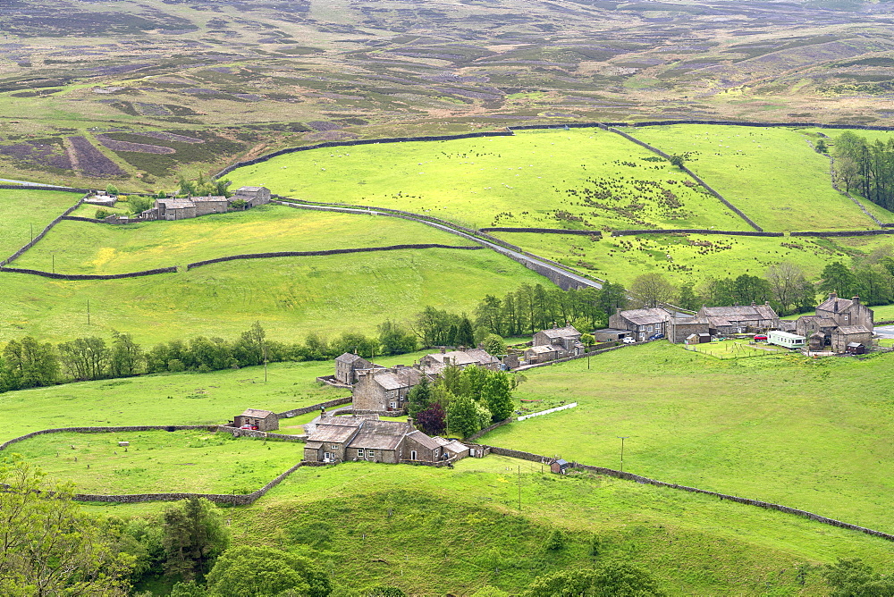 Arkle Town hamlet near Langthwaite in Arkengarthdale, The Yorkshire Dales National Park, Yorkshire, England, United Kingdom, Europe