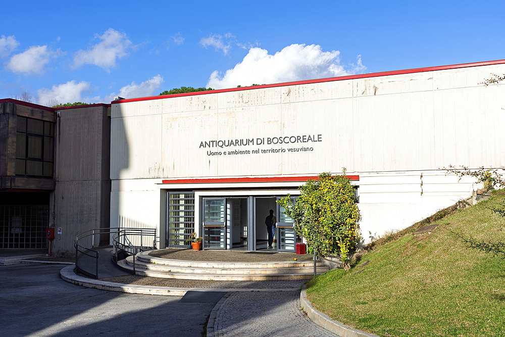 The Antiquariam museum which forms part of the archeological ruins of Pompeii. A UNESCO World Heritage site. Italy, Europe.