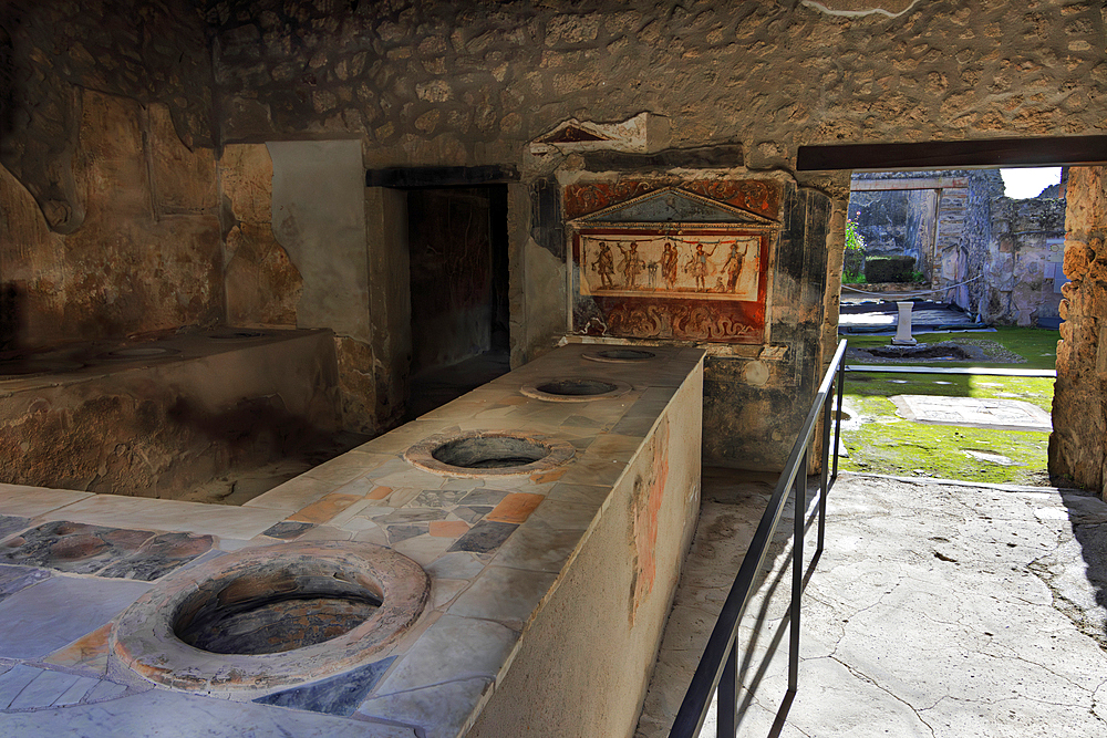 The archeological ruins of Pompeii. A UNESCO World Heritage site. Italy, Europe.