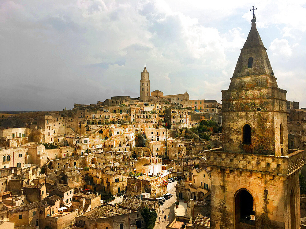 The Sassi di Matera, ancient historical city of Matera, UNESCO World Heritage Site, Matera, Basilicata, Italy, Europe