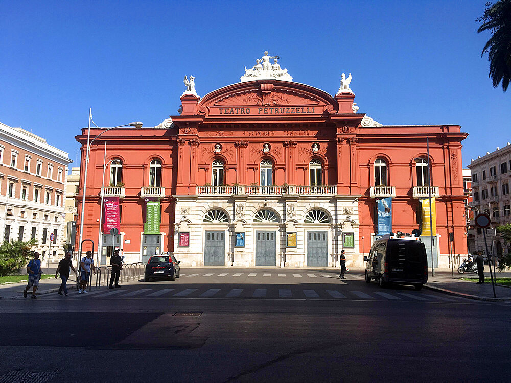 The Petruzzelli Theatre, founded in 1903, Bari, Apulia, Italy, Europe