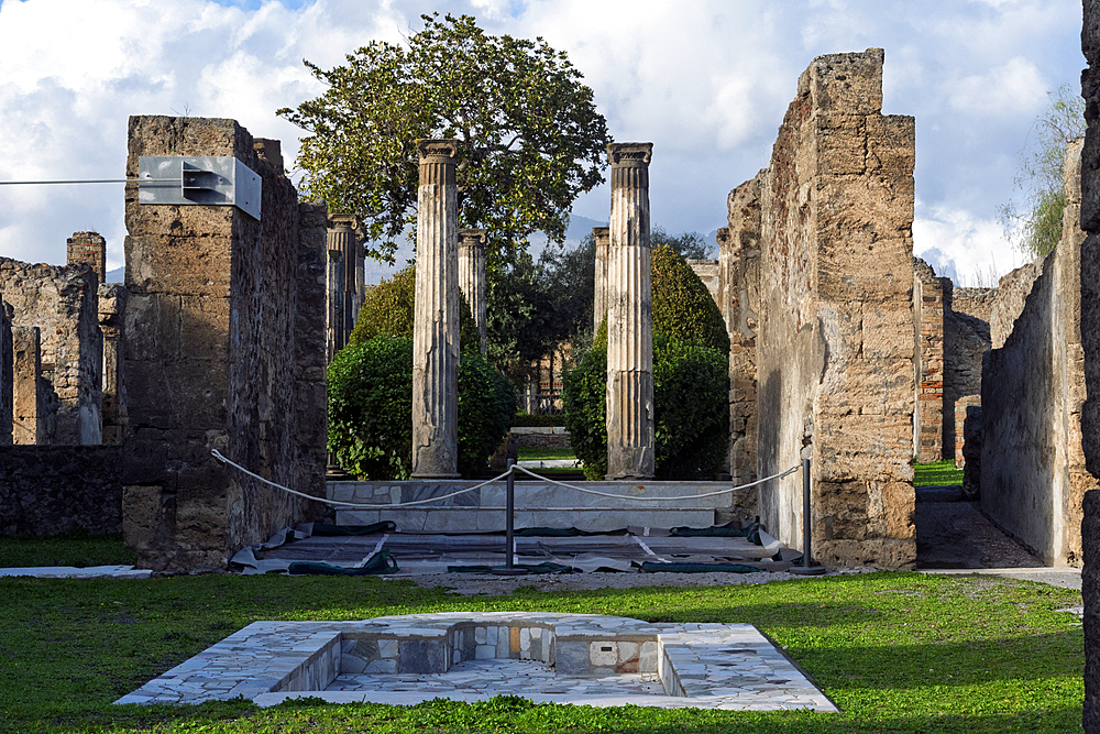 The archeological ruins of Pompeii. A UNESCO World Heritage site. Italy, Europe.