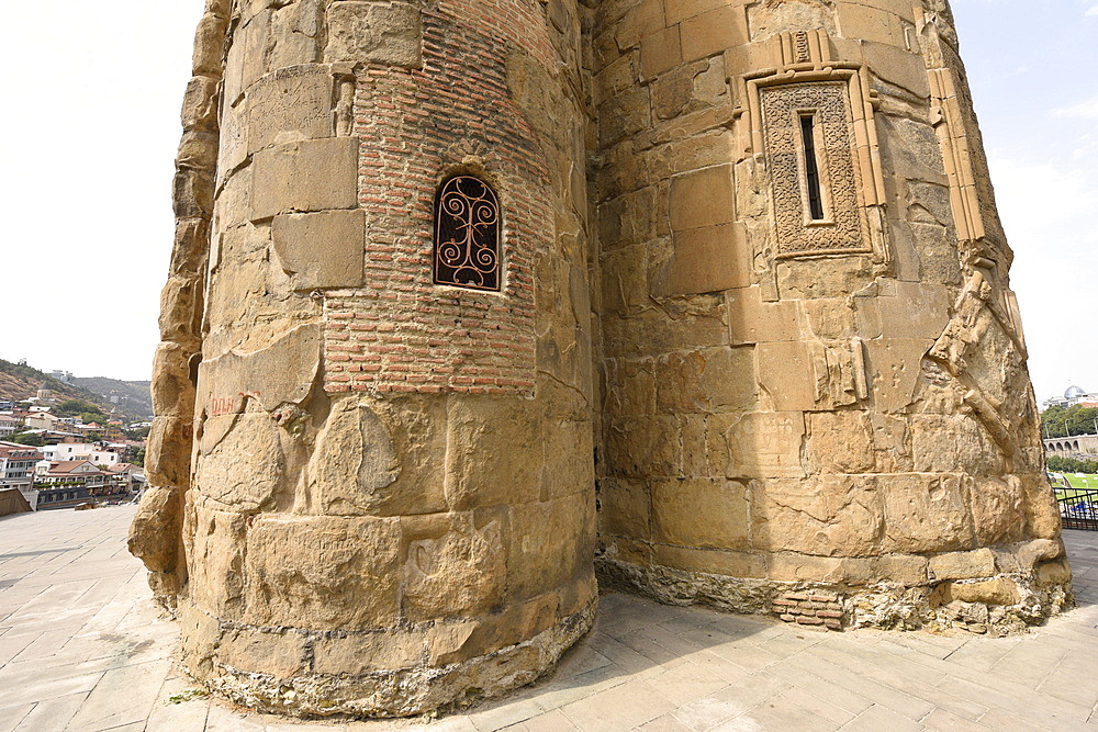 The Virgin Mary Assumption Church of Metekhi, Tbilisi, Georgia, Central Asia, Asia