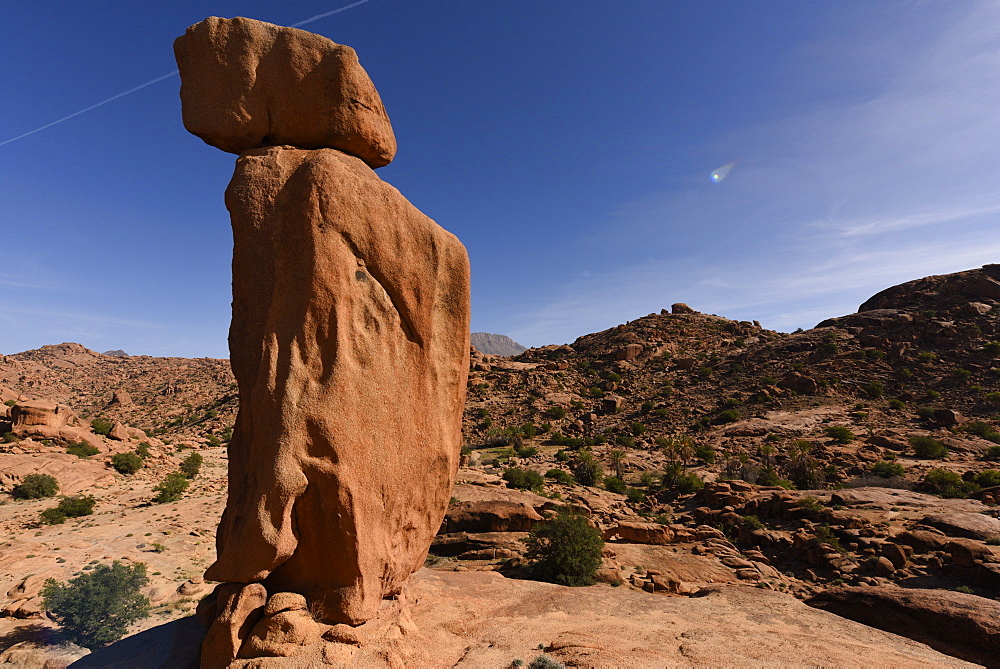 Stone formation around village of Tafraoute, Morocco, North Africa, Africa