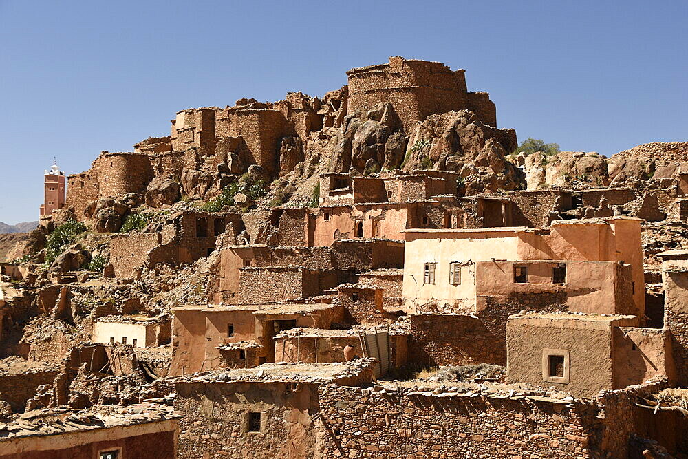 The abandoned village of Amassine, Anti-Atlas, Morocco, North Africa, Africa