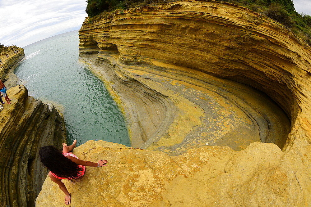 Famous Channel of Love (Canal D'Amour) in Sidari, Corfu, Greek Islands, Greece, Europe