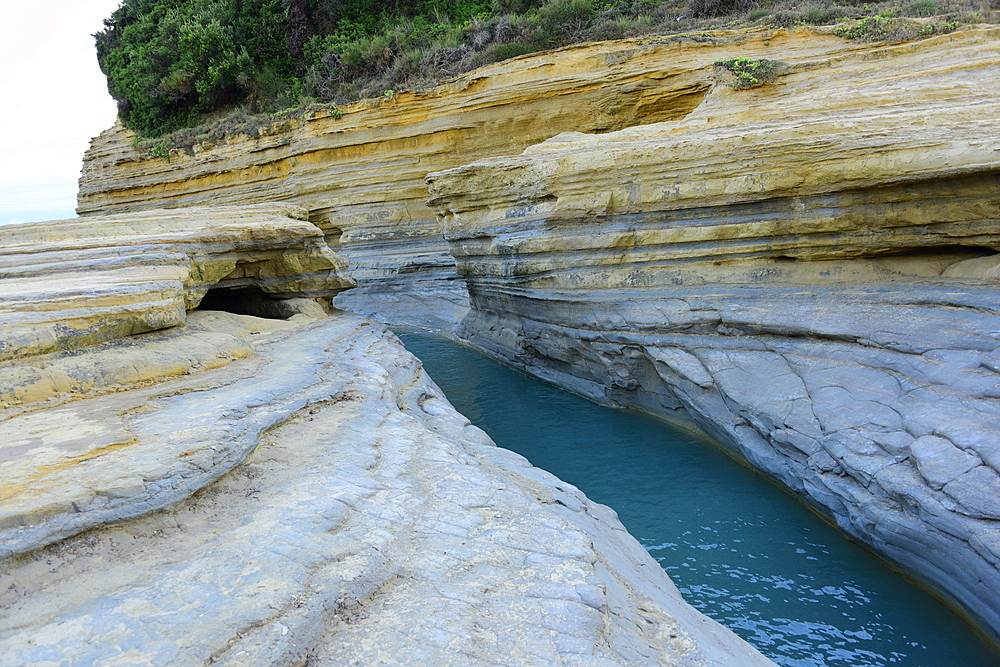 Famous Channel of Love (Canal D'Amour) in Sidari, Corfu, Greek Islands, Greece, Europe