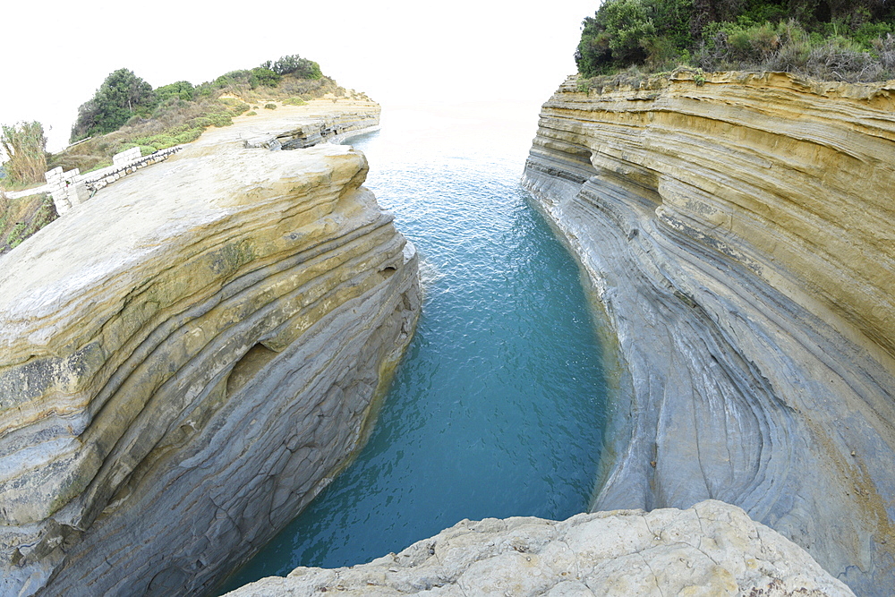 Famous Channel of Love (Canal D'Amour) in Sidari, Corfu, Greek Islands, Greece, Europe