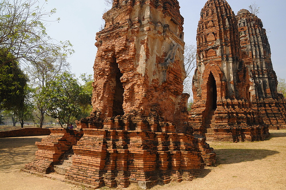 Wat Maha That, Buddhist temple in Ayutthaya, UNESCO World Heritage Site, Thailand, Southeast Asia, Asia