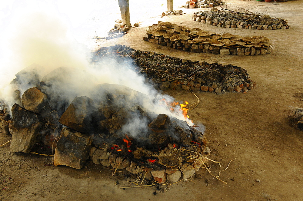 Hindu cremation, funeral pyre, Tiruchirappali, Tamil Nadu, India, Asia