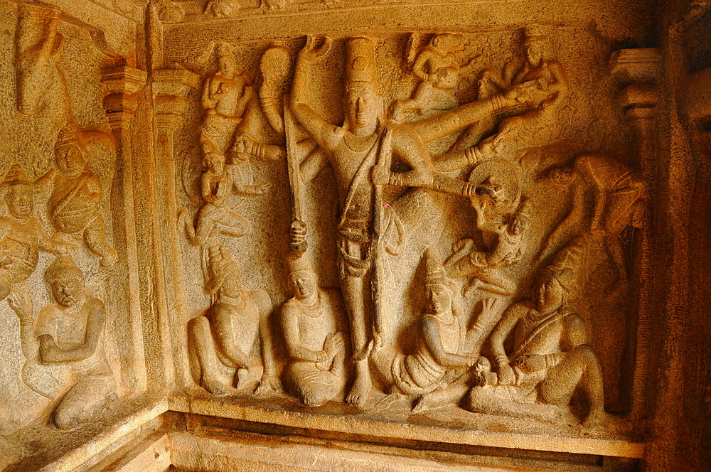 Vahara Cave Temple, Mahabalipuram, UNESCO World Heritage Site, Tamil Nadu, India, Asia