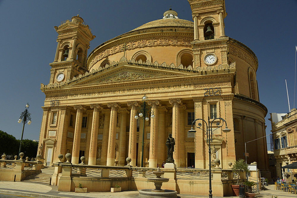 The Church of the Assumption of Our Lady (Mosta Rotunda) (Mosta Dome), Mosta, Malta, Mediterranean, Europe