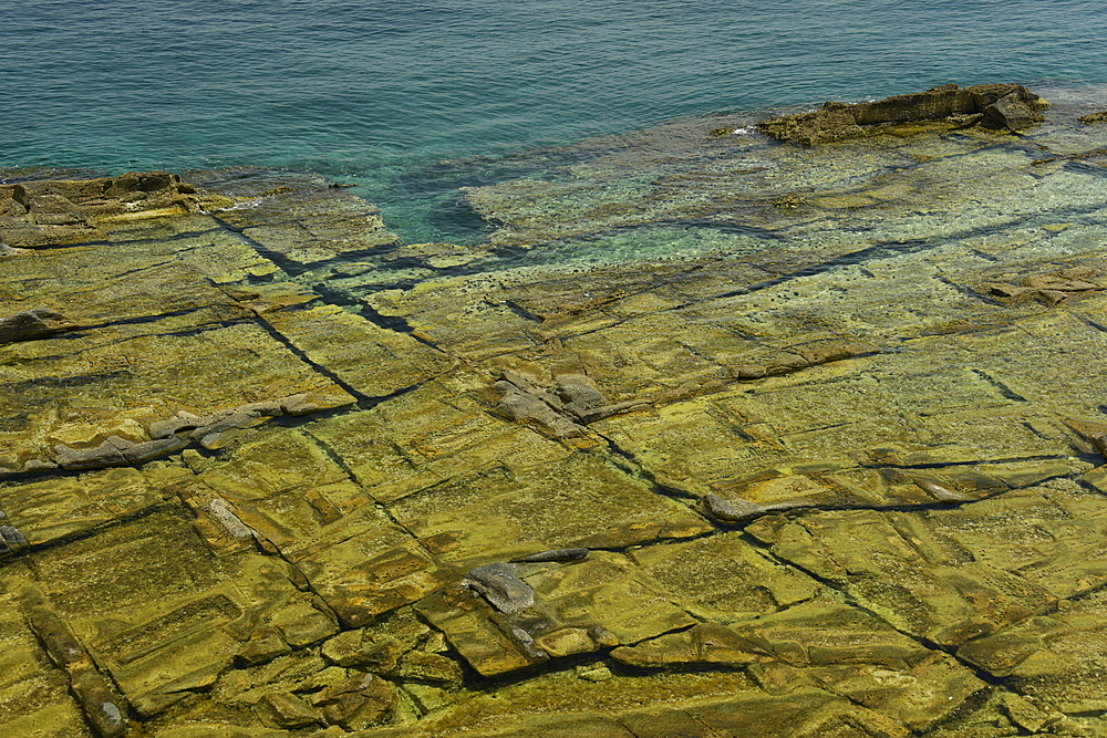 Ancient quarry of Alyki, Thassos, Greek Islands, Greece, Europe