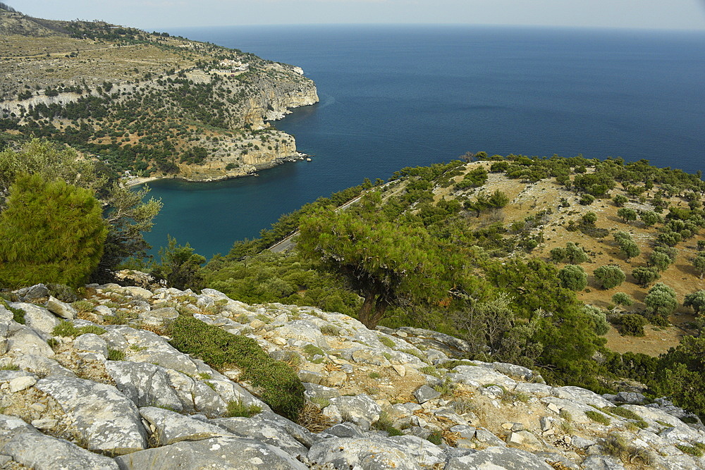 Marble landscape of Thassos, Greek Islands, Greece, Europe