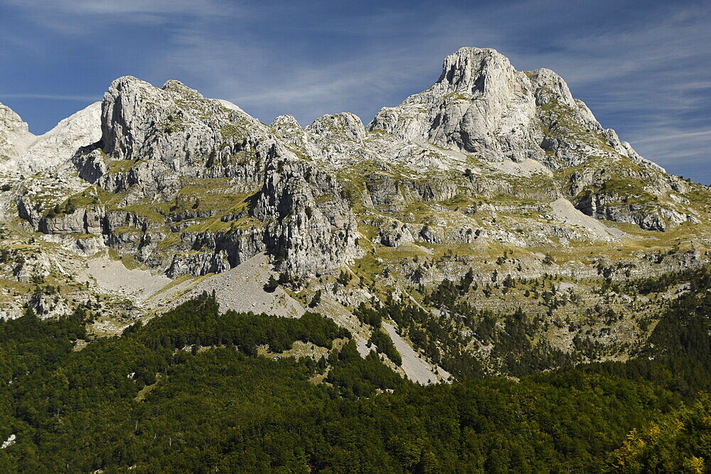 Mountains in National Park Prokletije, Albania, Europe