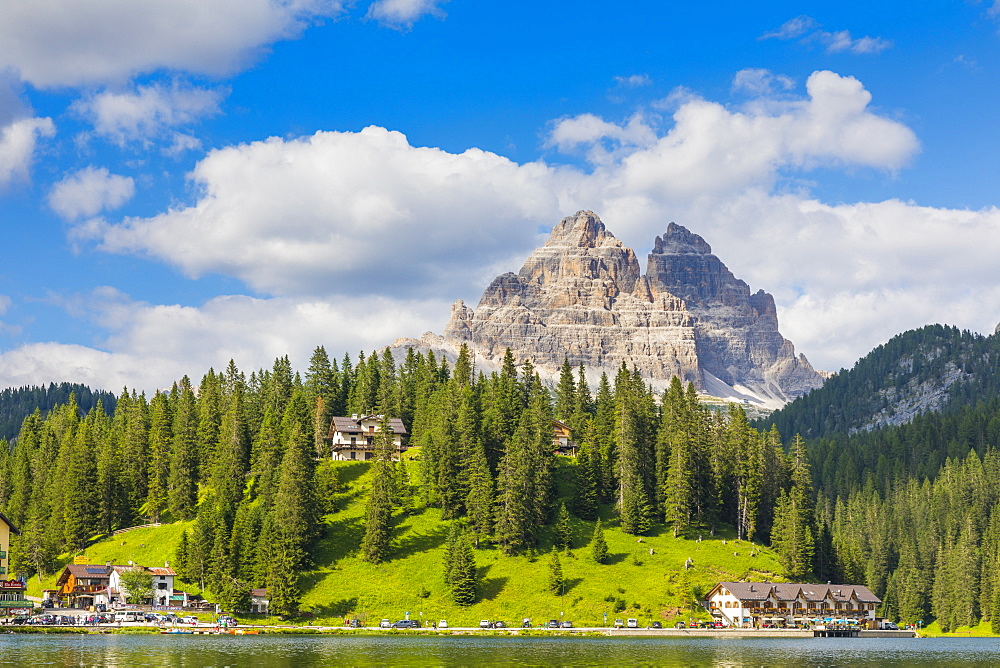 Tre Cime di Lavaredo, UNESCO World Heritage Site, Lake Misurina, Province of Belluno, Veneto, Italy, Europe