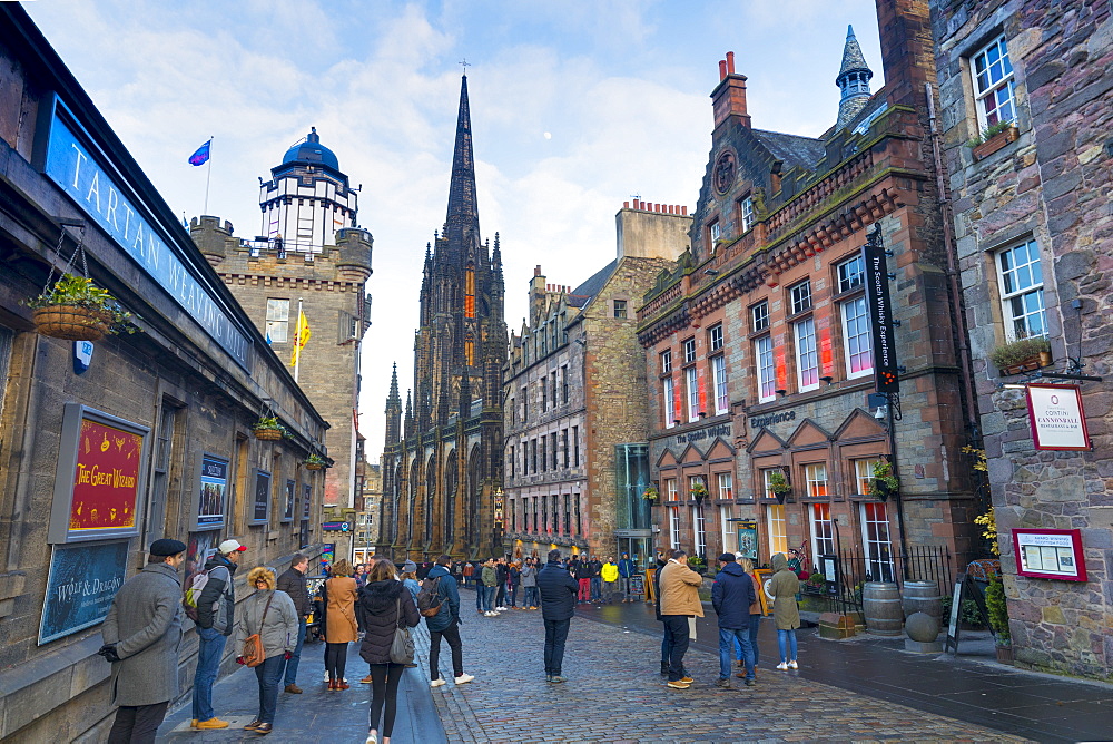 Castlehill, The Royal Mile, Old Town, Edinburgh, Lothian, Scotland, United Kingdom, Europe