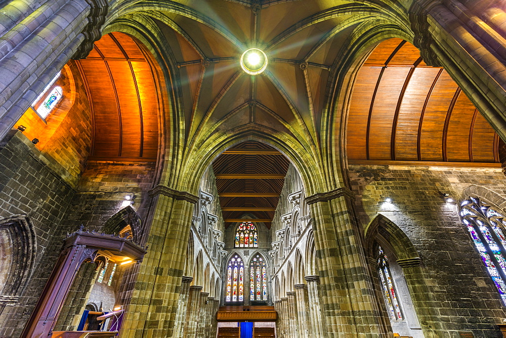 Interior view of Paisley Abbey, Renfrewshire, Scotland, United Kingdom, Europe