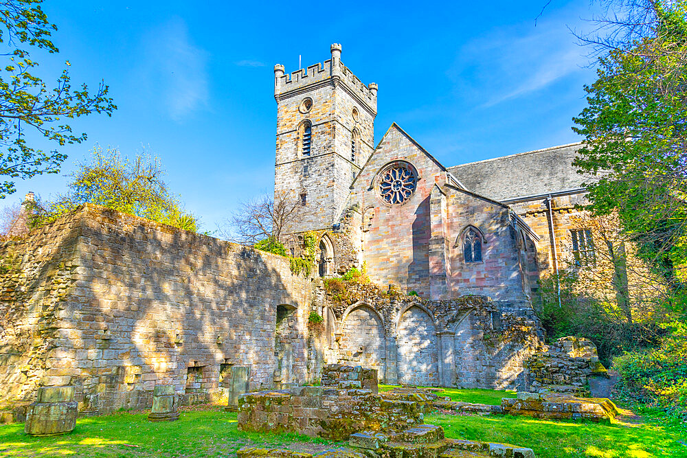 Culross Abbey, Royal Burgh of Culross, Fife, Scotland, United Kingdom, Europe