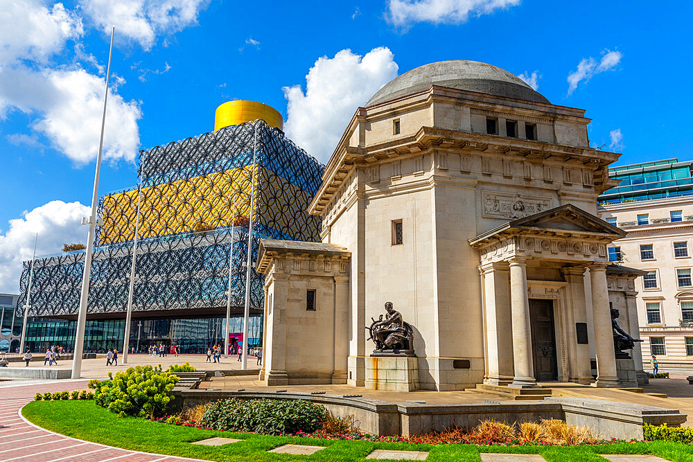 Hall of Memory War Memorial, Library of Birmingham, Centenary Square, Birmingham, England, United Kingdom, Europe