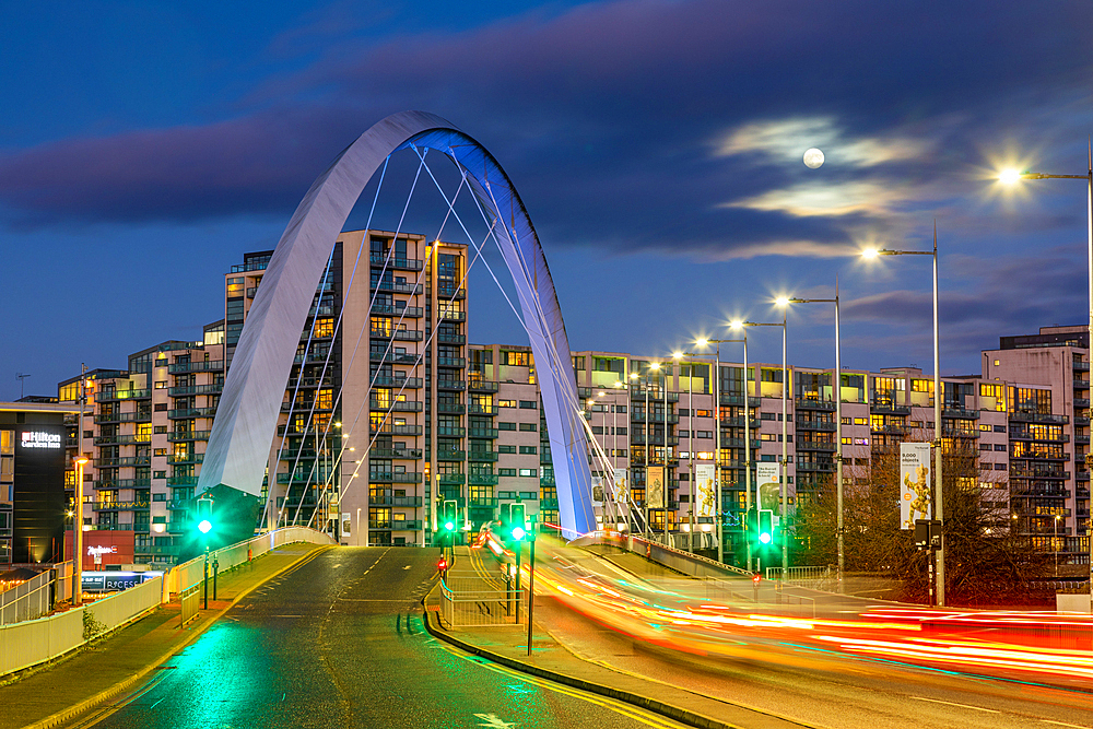 Clyde Arc (Squinty Bridge), Glasgow, Scotland, United Kingdom, Europe