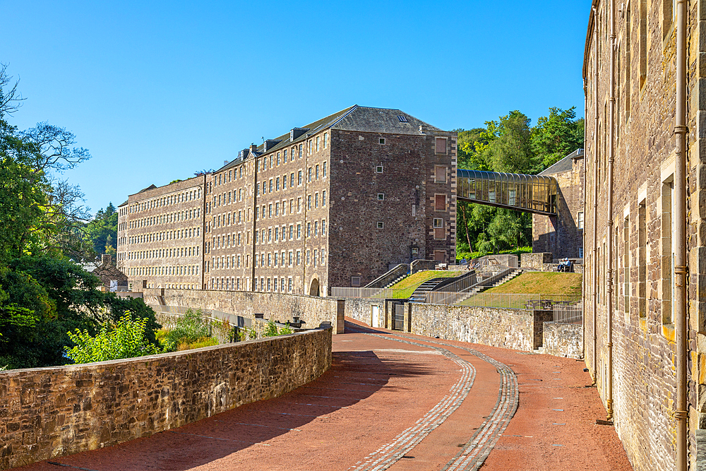 New Lanark, UNESCO World Heritage Site, Lanarkshire, Scotland, United Kingdom, Europe