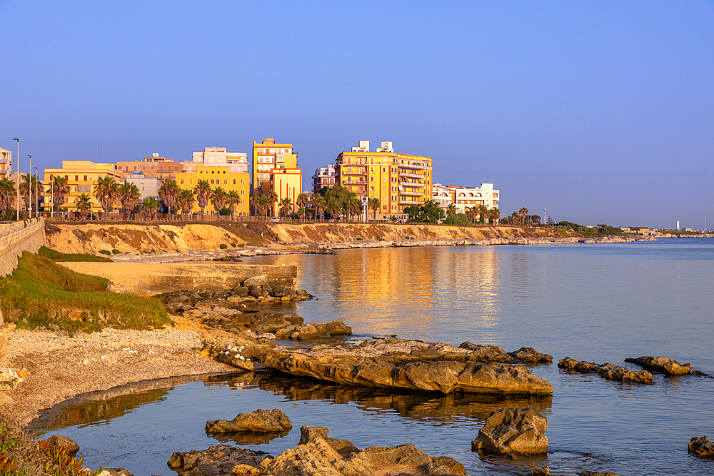 Marsala, beach and waterfront, Province of Trapani, Sicily, Italy, Mediterranean, Europe