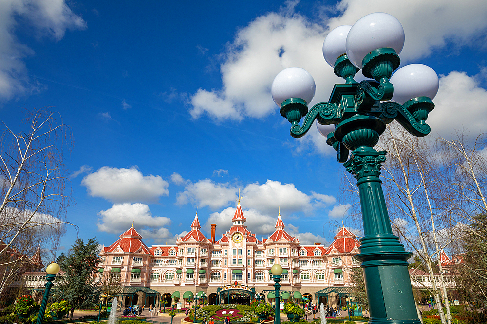 Entrance to Euro Disneyland, Disneyland Hotel, Paris, France, Europe