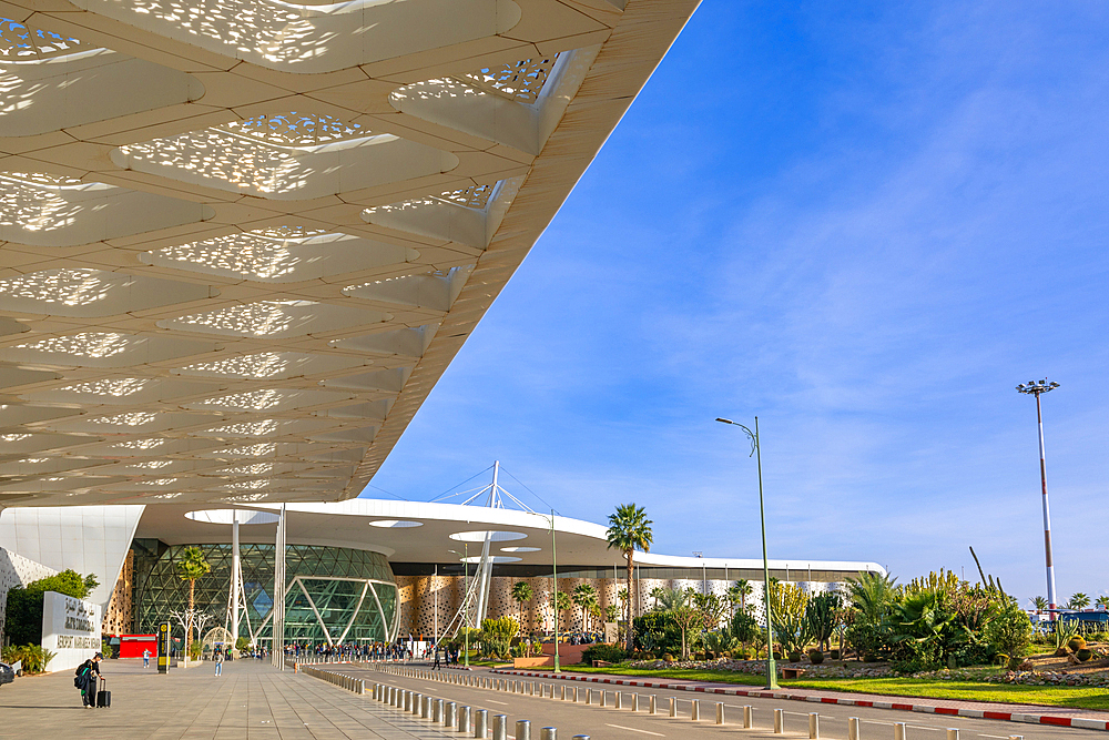 Marrakesh Airport entrance, (Marrakech), Morocco