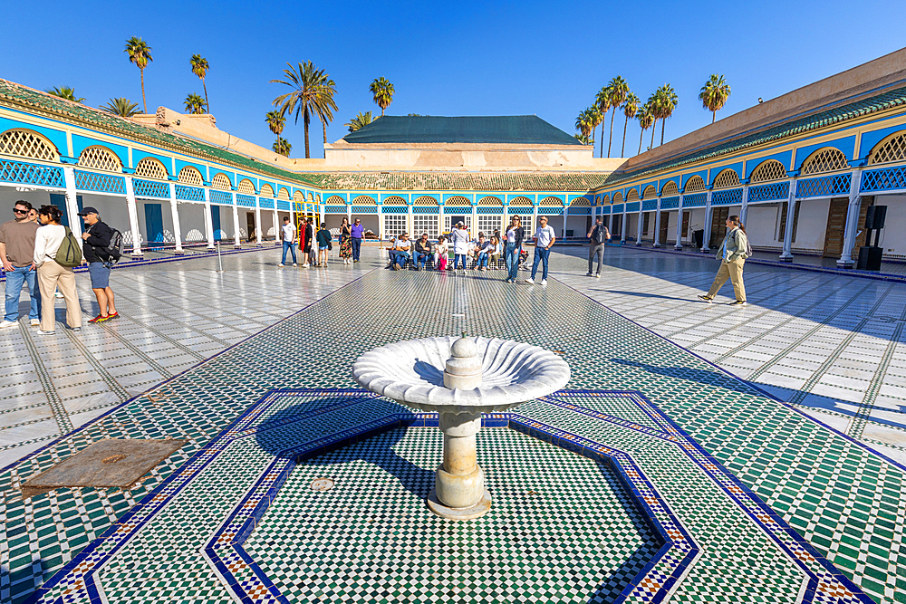 Bahia Palace, Marrakesh, (Marrakech), UNESCO World Heritage site, Morocco, North Africa, Africa