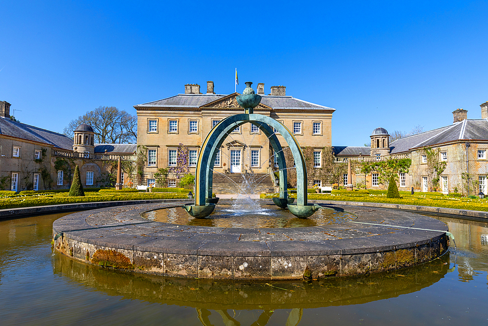 Dumfries House, Mahtouz fountain, Cumnock, East Ayrshire, Scotland, United Kingdom, Europe