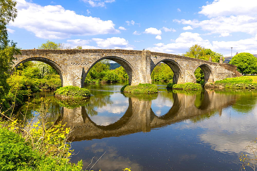 Old Stirling Bridge, Auld Brig, River Forth, Stirlingshire, Scotland, United Kingdom, Europe