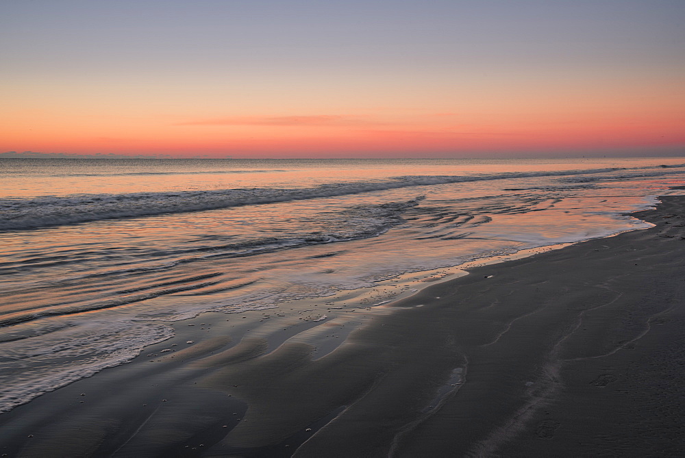 Sunset Beach at sunrise in North Carolina, USA, North America